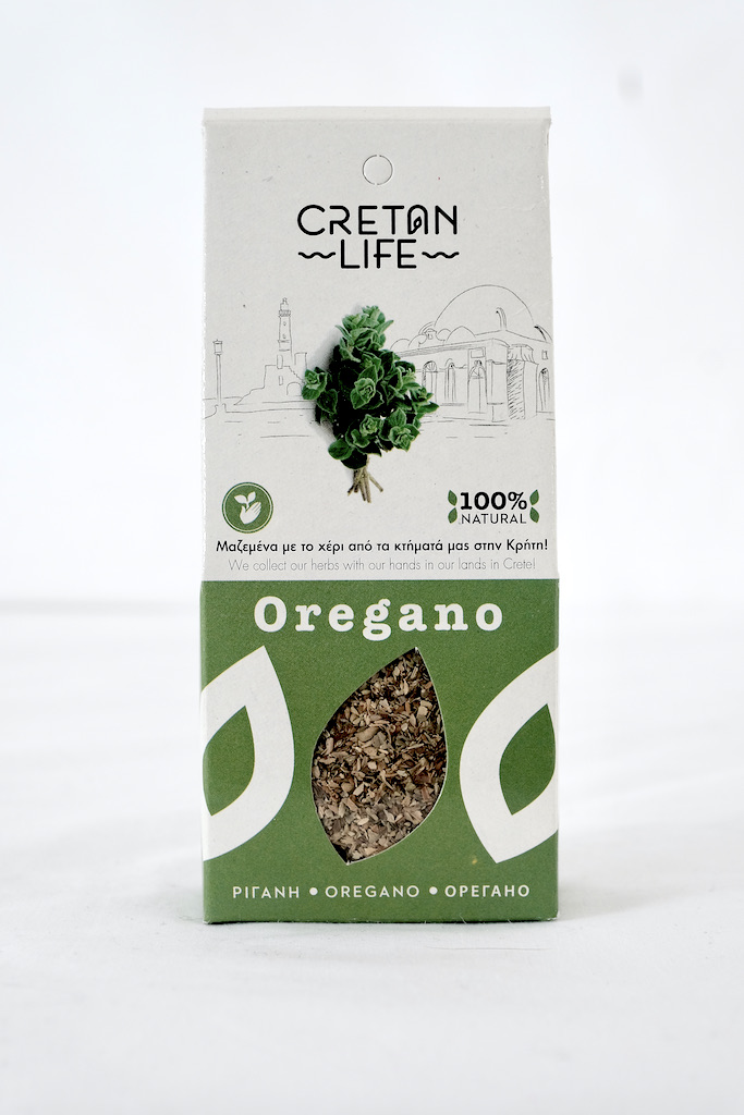 Gresk oregano krydder 40 g - Cretan Life - Forside - Olivelia