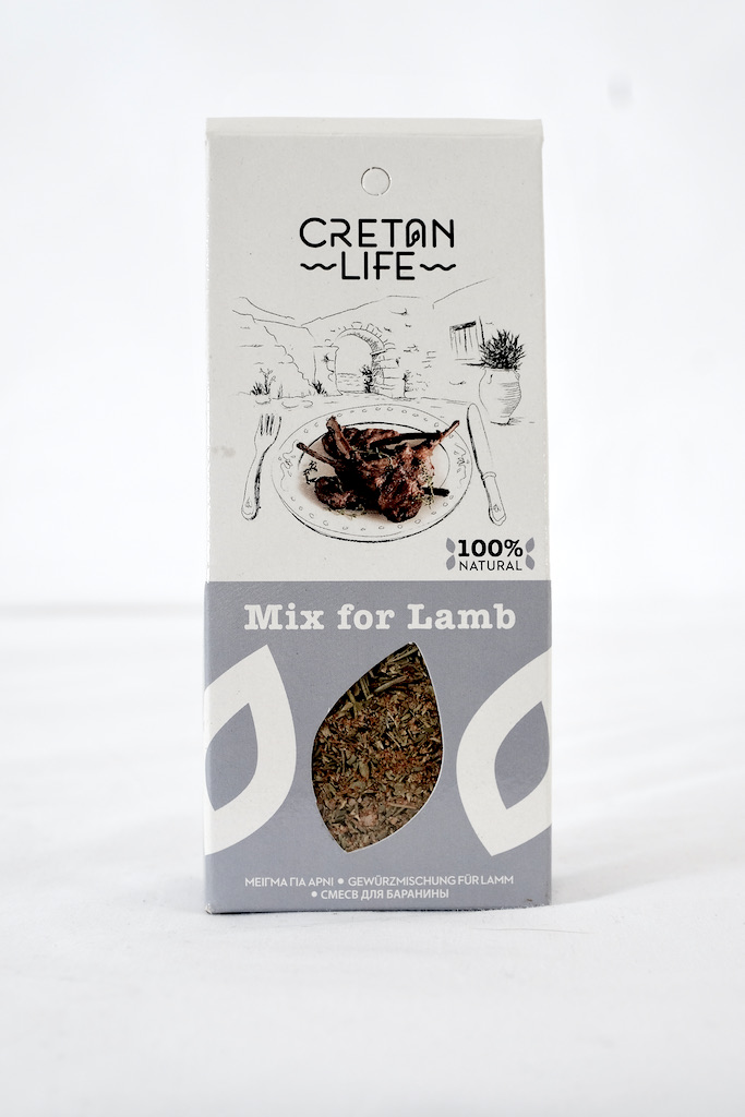 Lammestek krydder mix 50 g - Cretan Life - Forside - Olivelia
