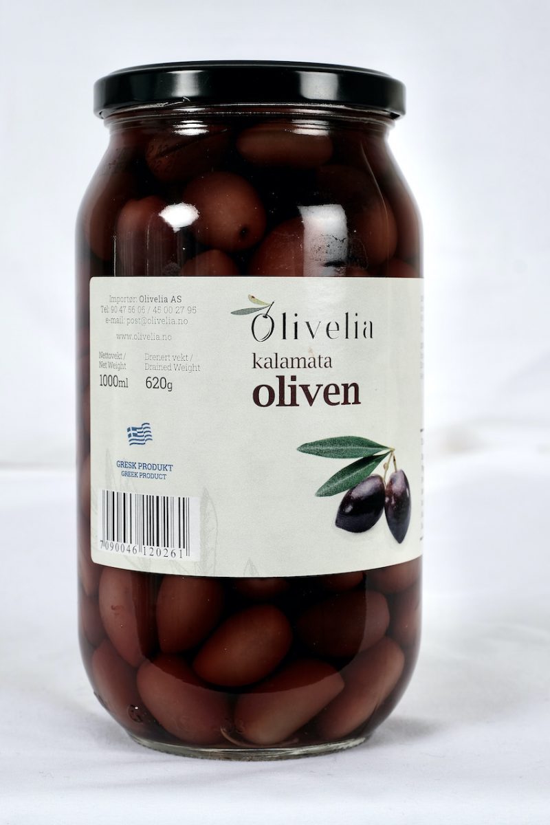 Olivelia Kalamata Oliven 1000 g - Forside 2