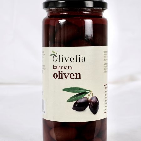 Olivelia - Kalamata oliven med stein - 500 g - Forside