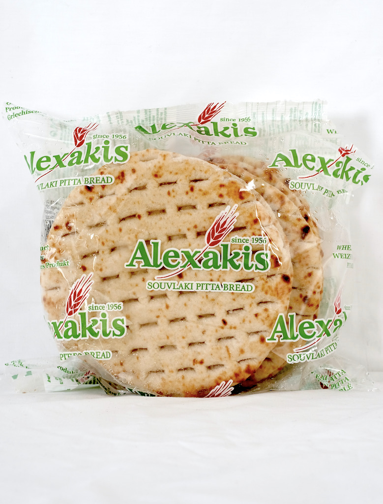 Souvlaki og Gyros pita brød - Alexakis - Forside - Olivelia