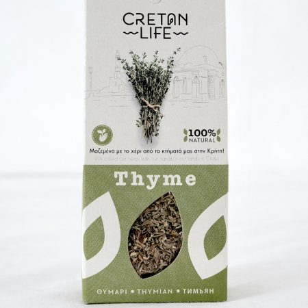 Timian krydder fra Hellas 30 g - Cretan Life - Forside- Olivelia
