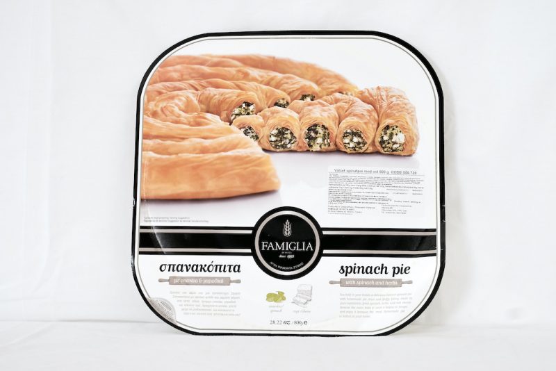 Valset spinatpai med ost - 800 g - Famiglia spanakopita - Forside