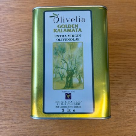 Golden Kalamata Extra Virgin Olivenolje (4x3L)