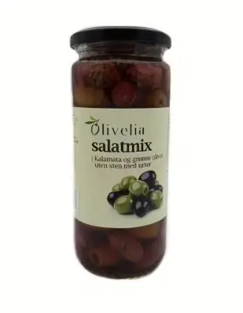 Salatmix Oliven Olivelia i glass (6x500ml)