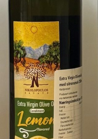 Extra Virgin Olivenolje med Sitron (12x250ml)